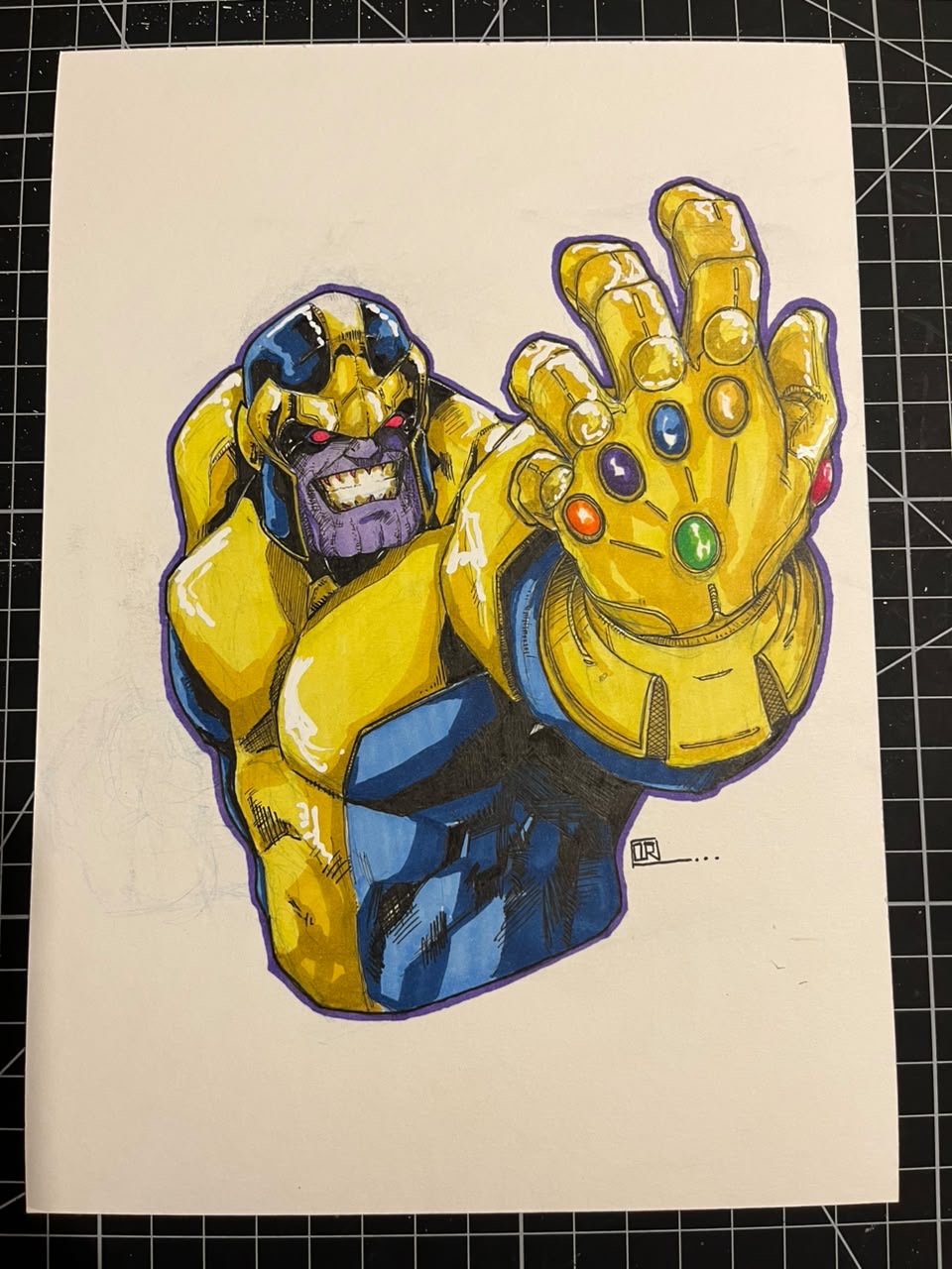 Thanos - illustration by Osvaldo Ruiz