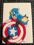 Captain America - illustration by Osvaldo Ruiz