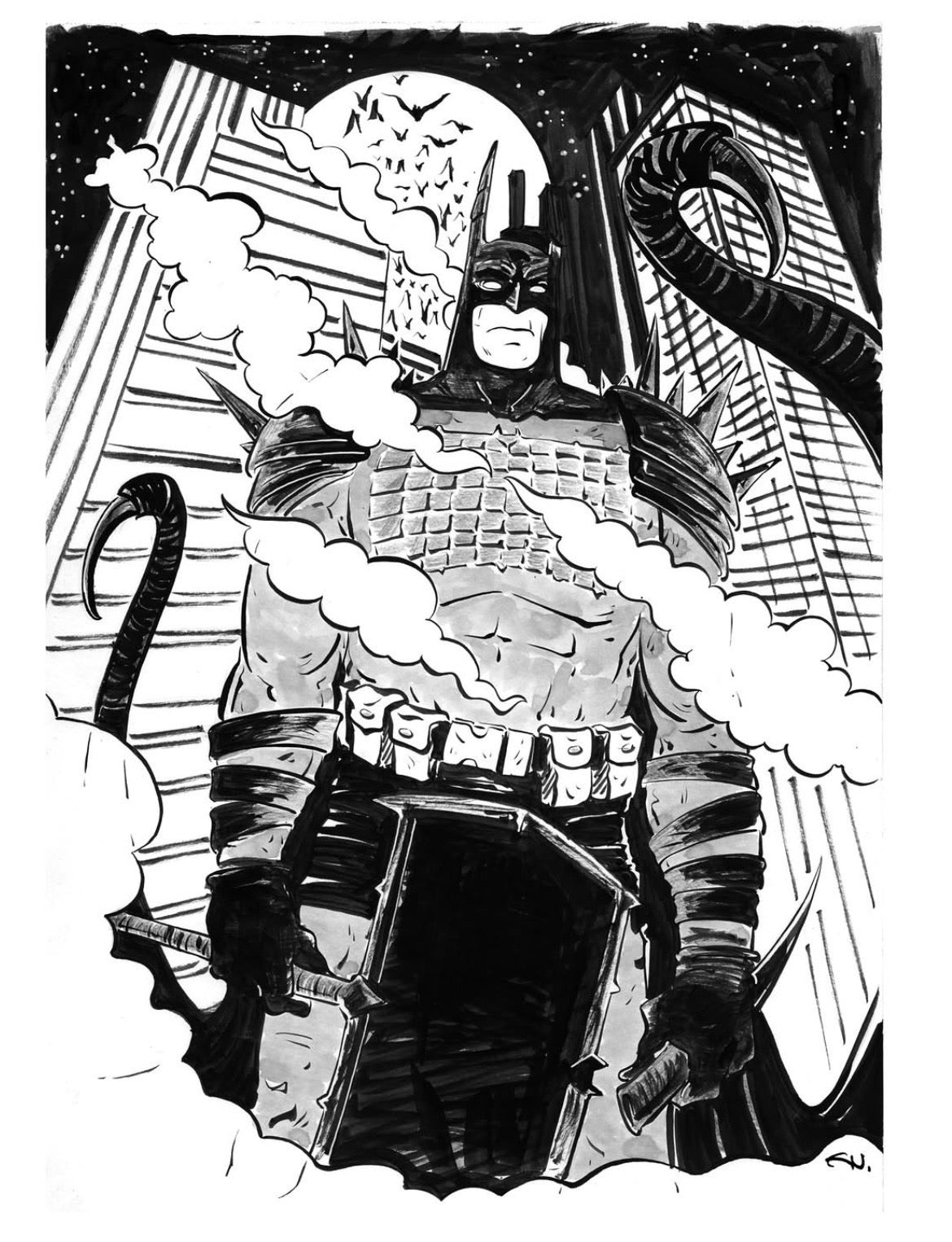Absolute Batman - illustration by Gustavo Magalhães