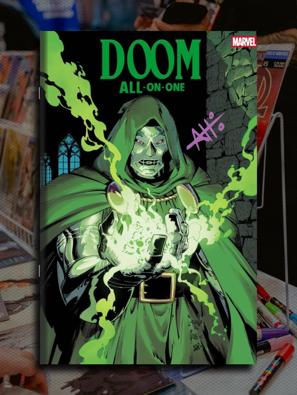 DOOM ALL IN ONE #1 SIGNED BY ARTHUR HESLI