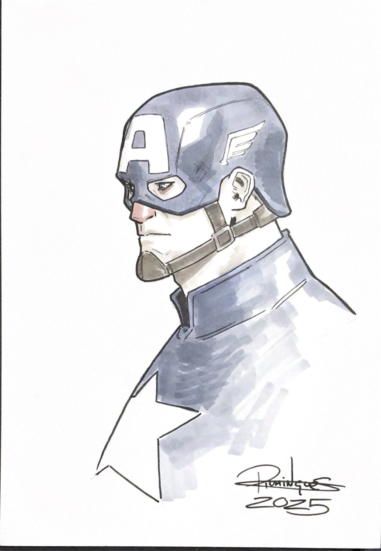 Captain America - illustration by Rafael Domingues