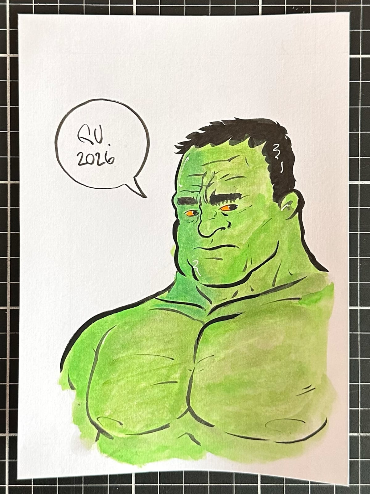 Hulk - Illustration by Gustavo Magalhães