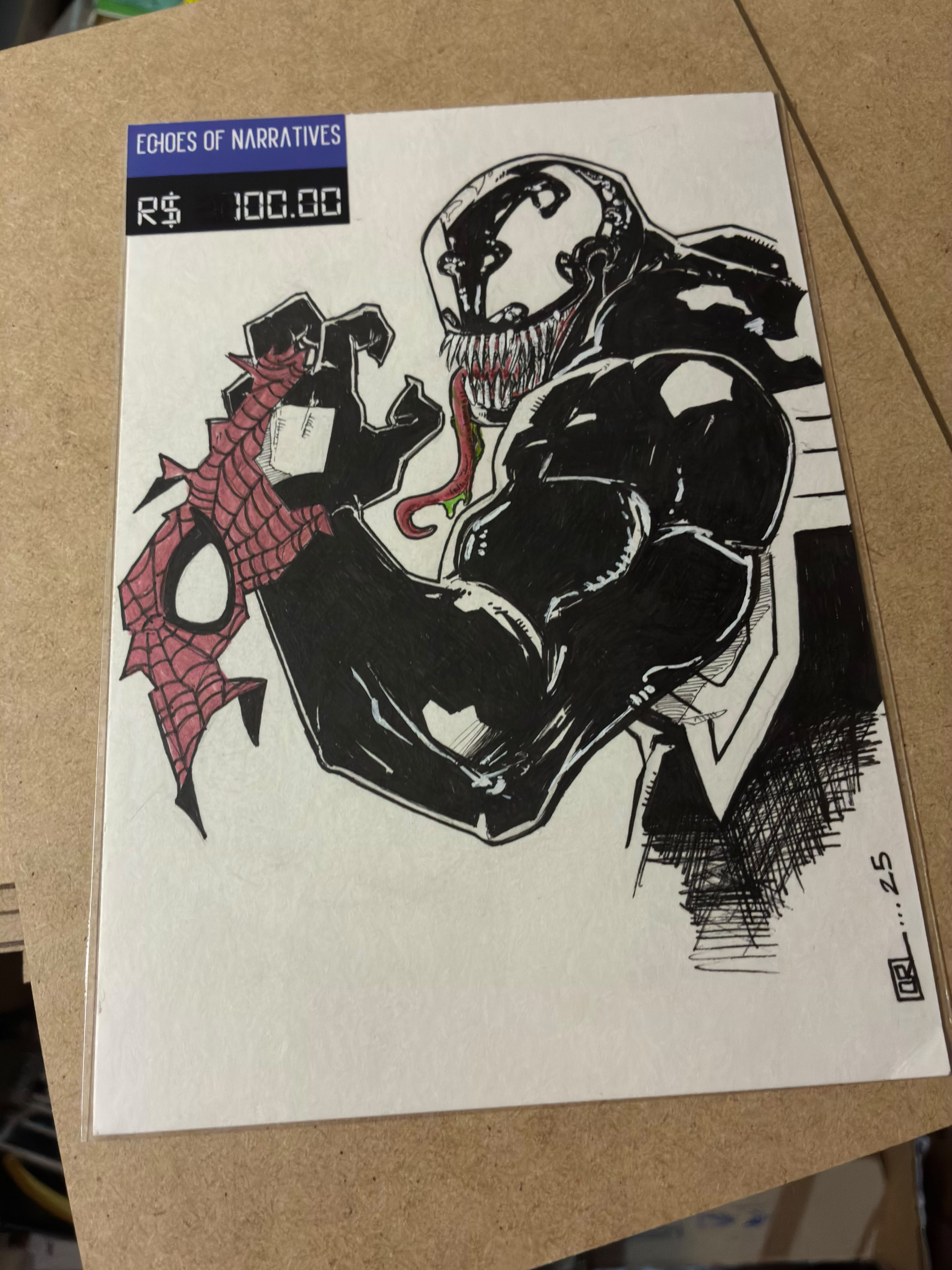 Venom - illustration by Osvaldo Ruiz