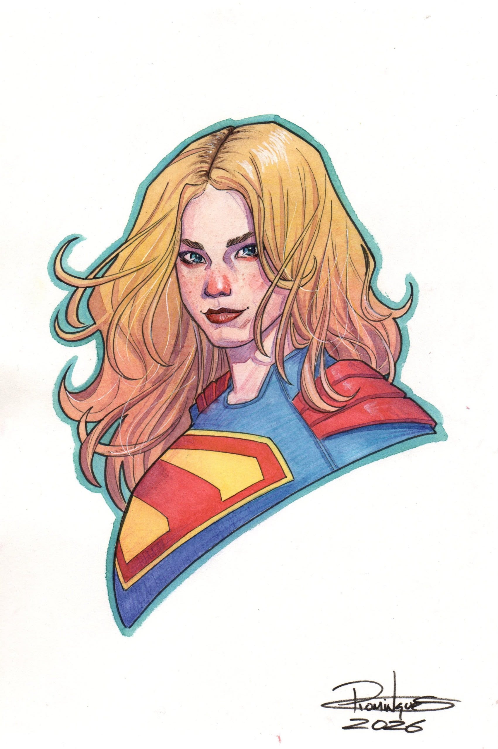 Supergirl - Illustration by Rafa Domingues