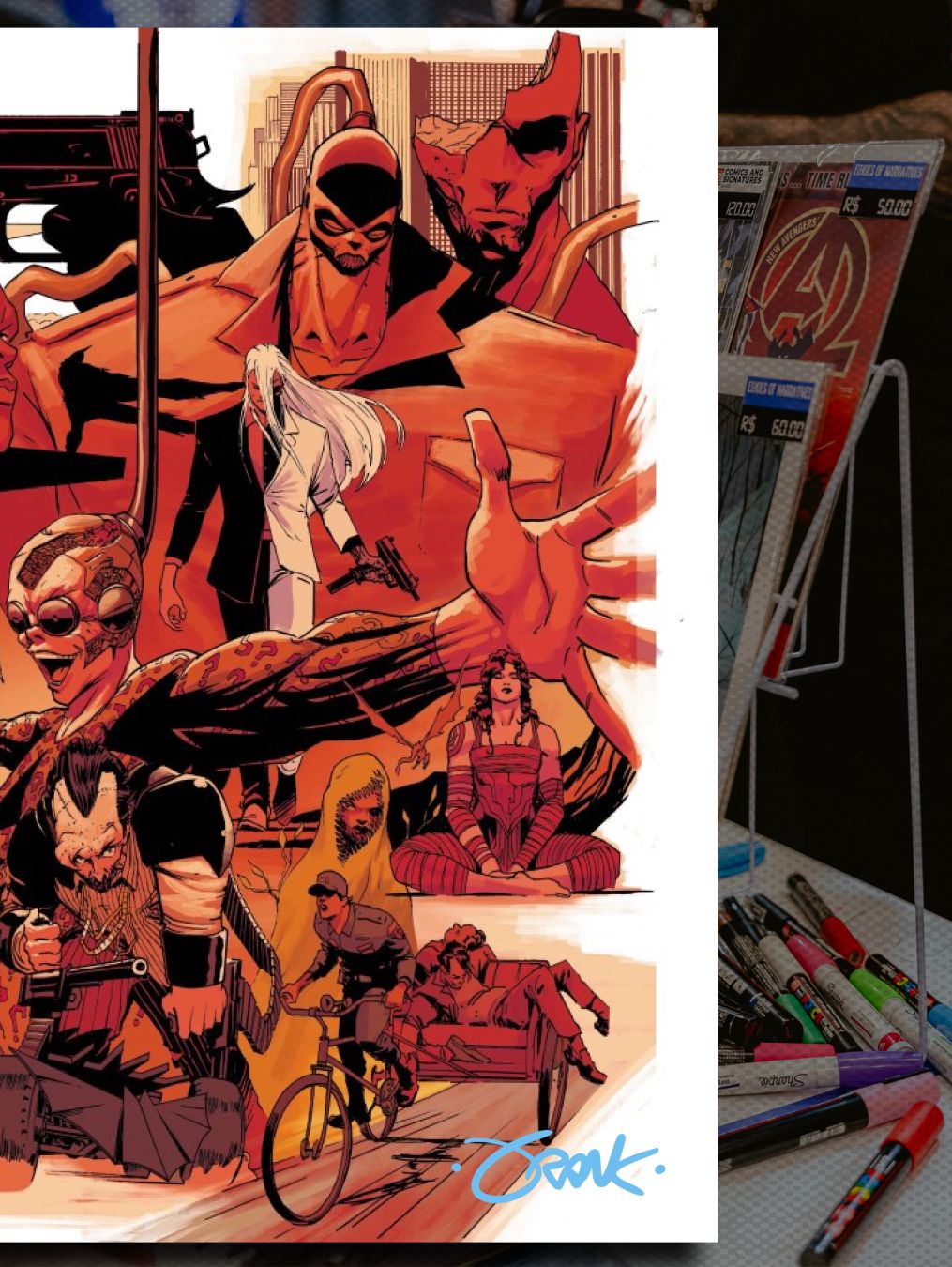 ABSOLUTE BATMAN #25 BUNDLE SIGNED BY FRANK MARTIN